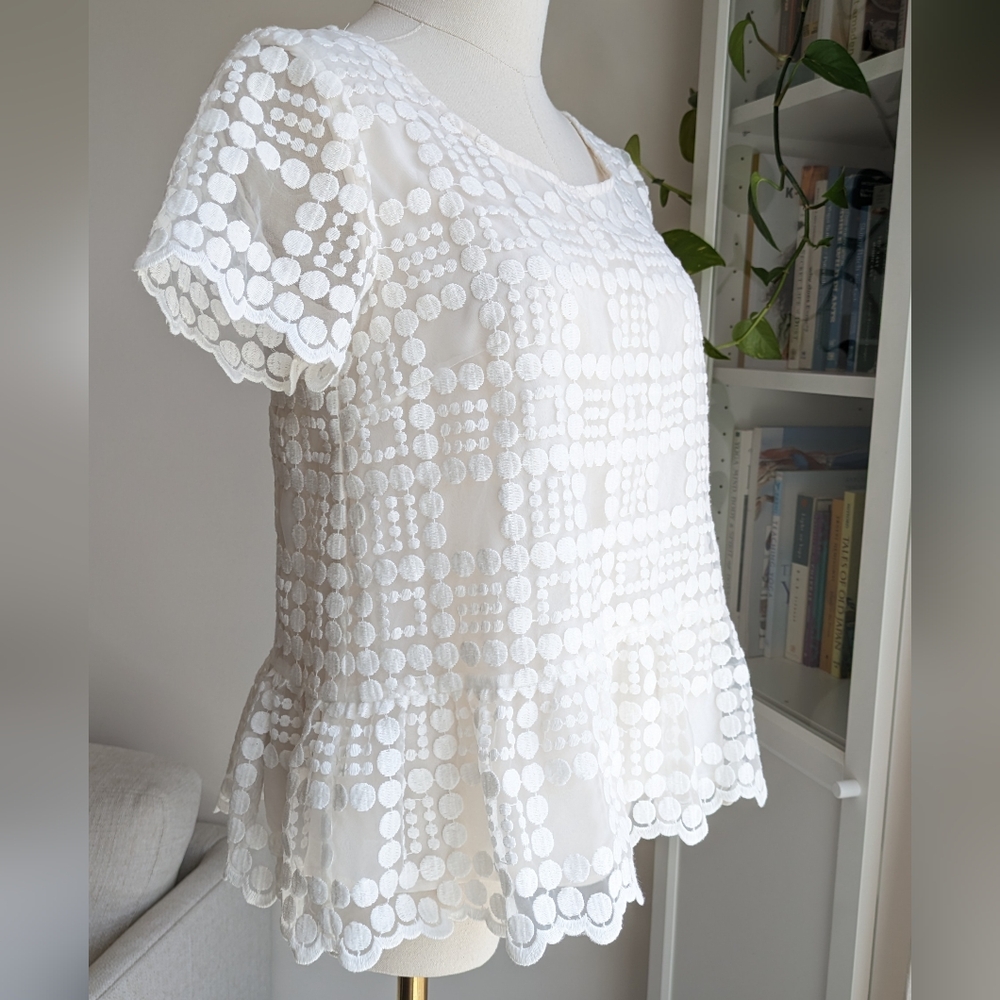 Leifsdottir Anthropologie Embroidered Top - Picture 3 of 11